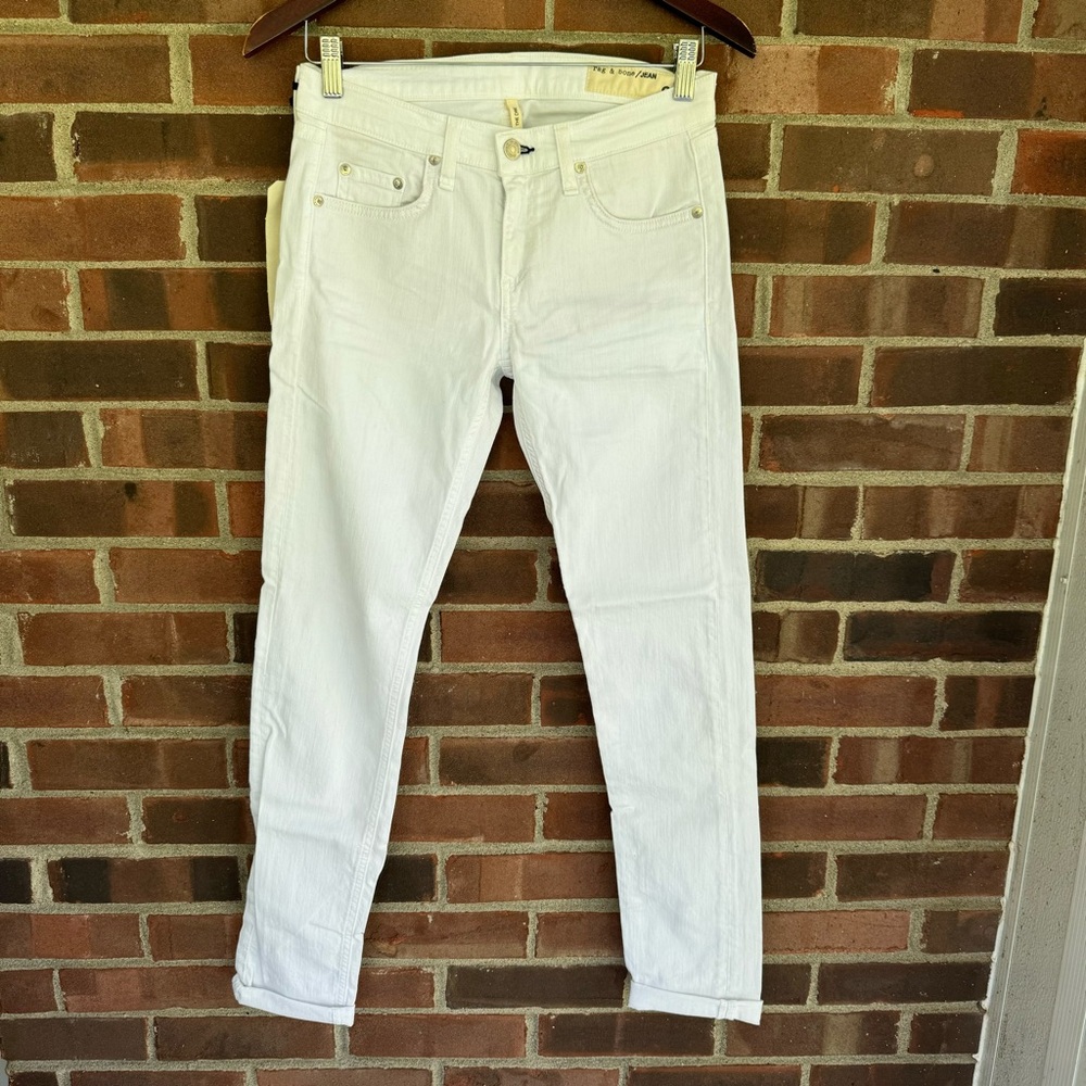Rag & Bone aged bright White Skinny Jeans Women’s Size 25 in NEW